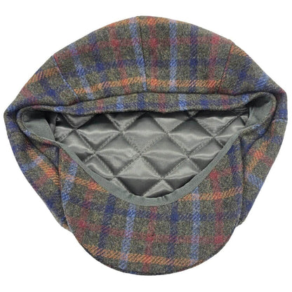 Baker Boy Hat, Green, Lining Vew