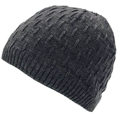 Beanie Hat, Dark Grey, Skullie, Fleece Lined