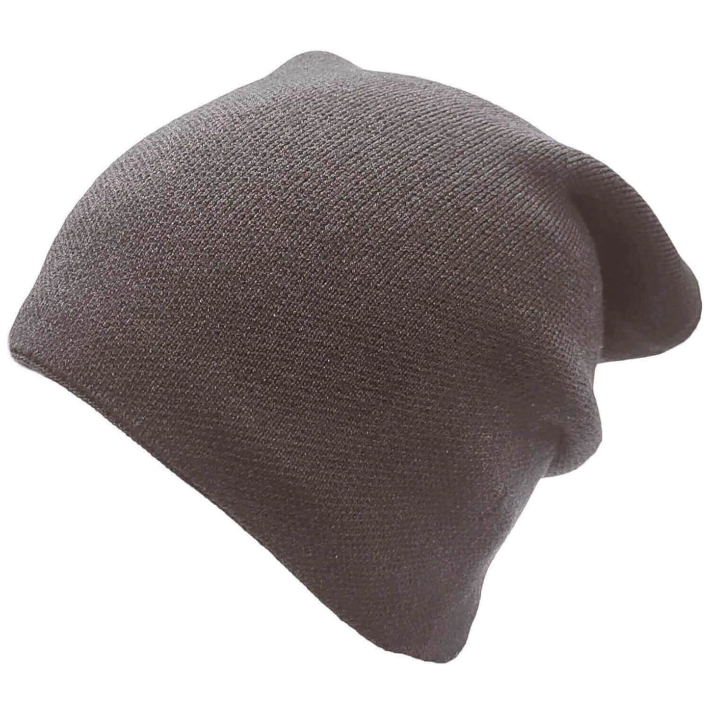 Beanie Hat, Brown, Slouch