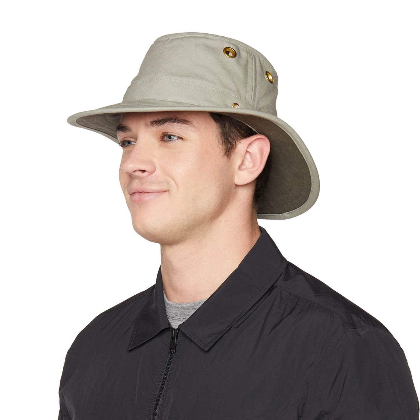 Tilley T5 Hat, Khaki/Olive, Safari Hat, Side View