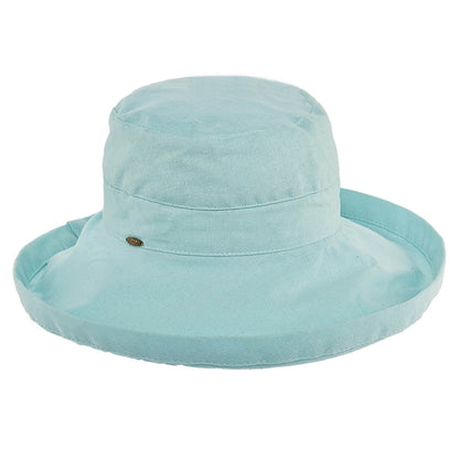 Wide Brim Sun Hat, White, Cotton