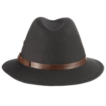 Safari Hat, Black, Stetson, Water Repellent, Rear View