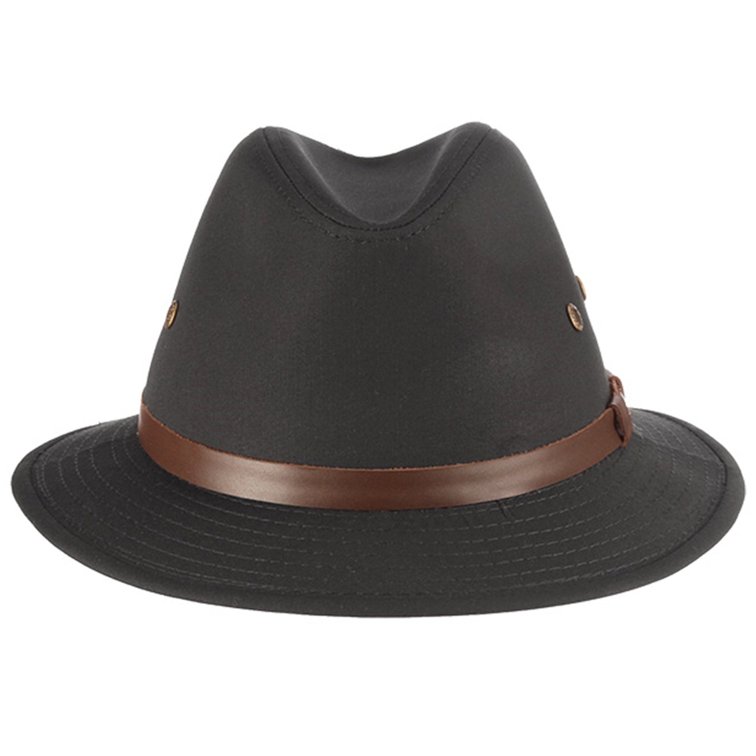 Safari Hat, Black, Stetson, Water Repellent, Front View