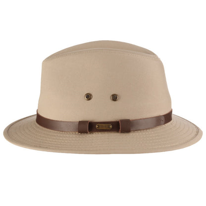 Safari Hat, Khaki, Stetson, Water Repellent, Side View