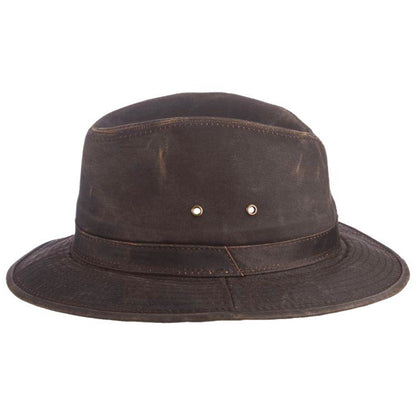 Safari Hat, Brown, Fedora, Side View