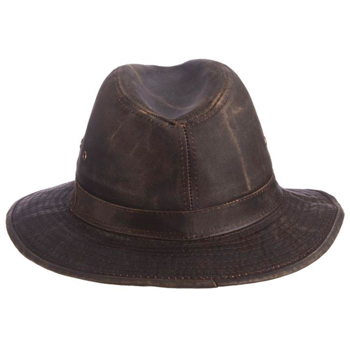 Safari Hat, Brown, Fedora, Rear View