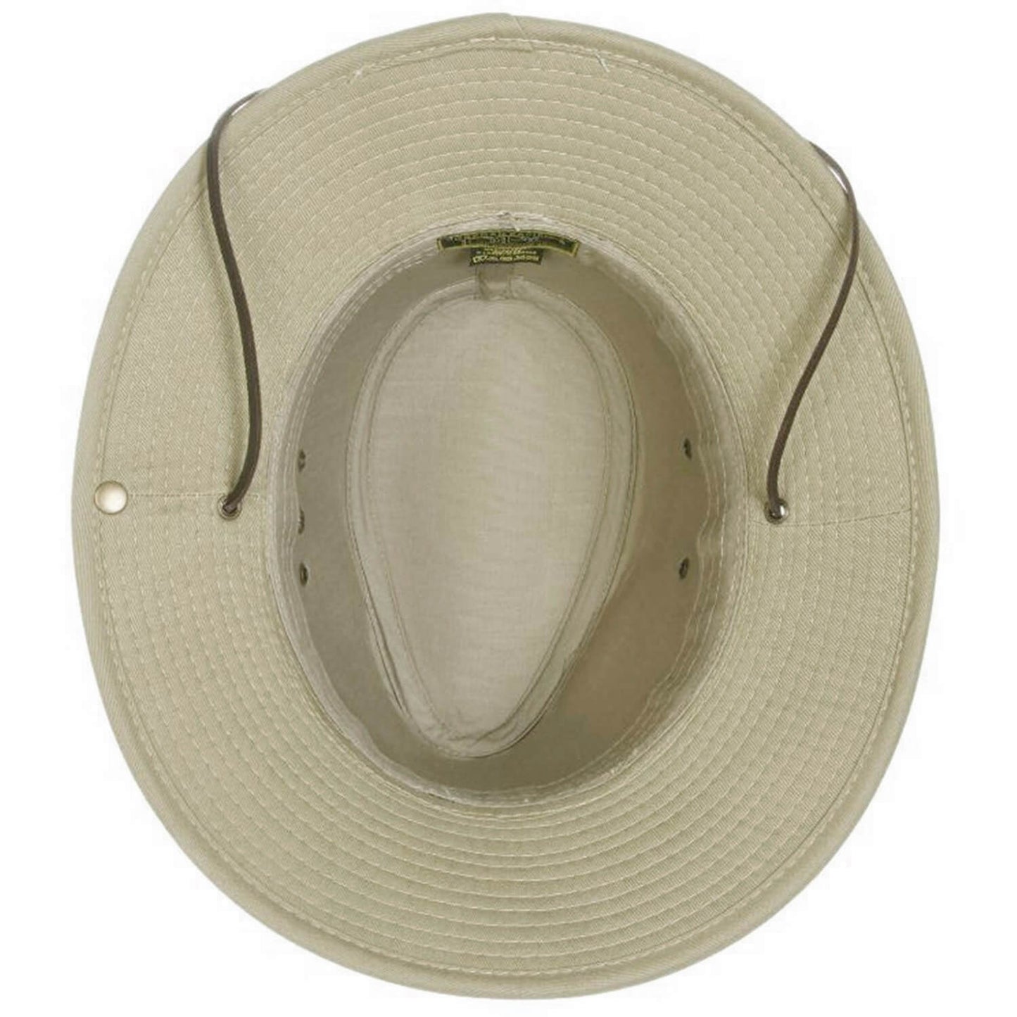 Aussie Hat, Khaki, Outback Bush Hats, Interior View