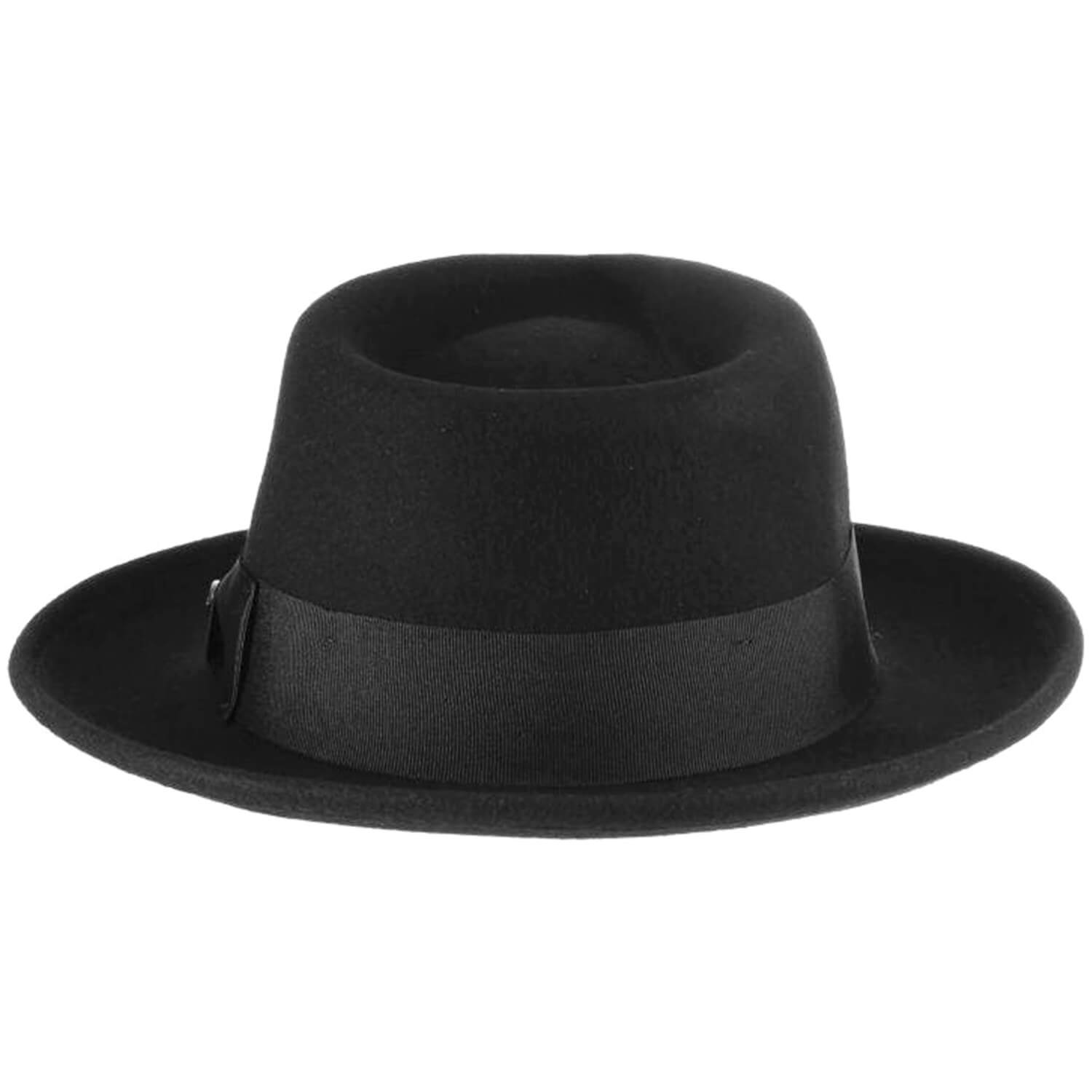 Fedora Hat, Black, Trilby, Rear View