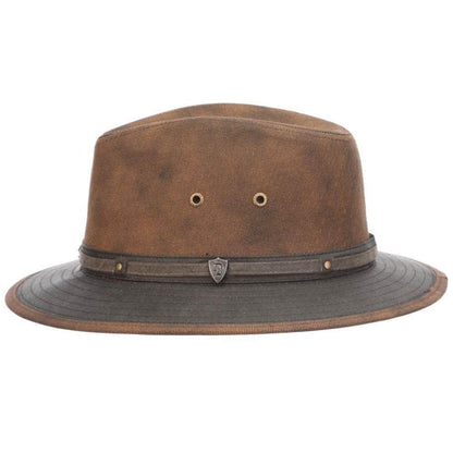 Safari Hat, Brown, Fedora, Side View