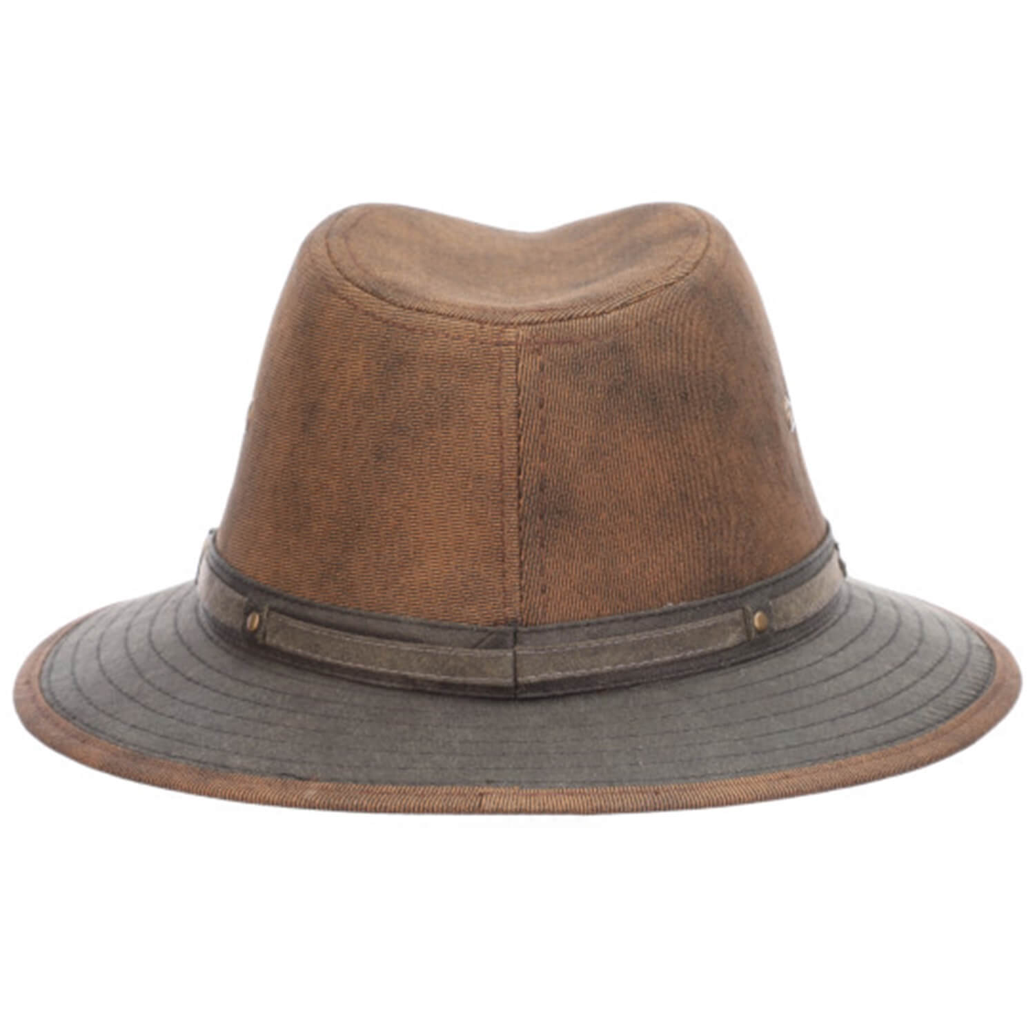 Safari Hat, Brown, Fedora, Rear View