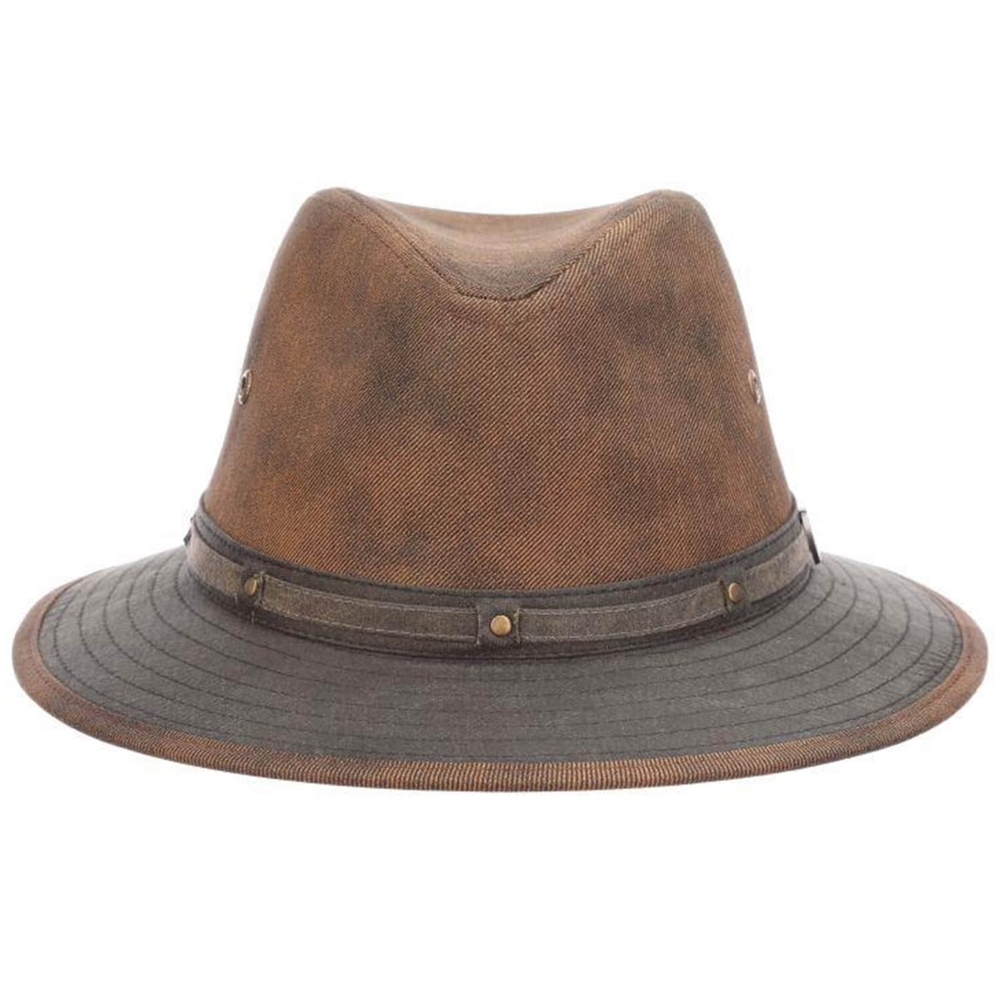 Safari Hat, Brown, Fedora, Front View