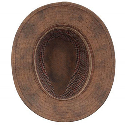 Safari Hat, Brown, Fedora, Lining View