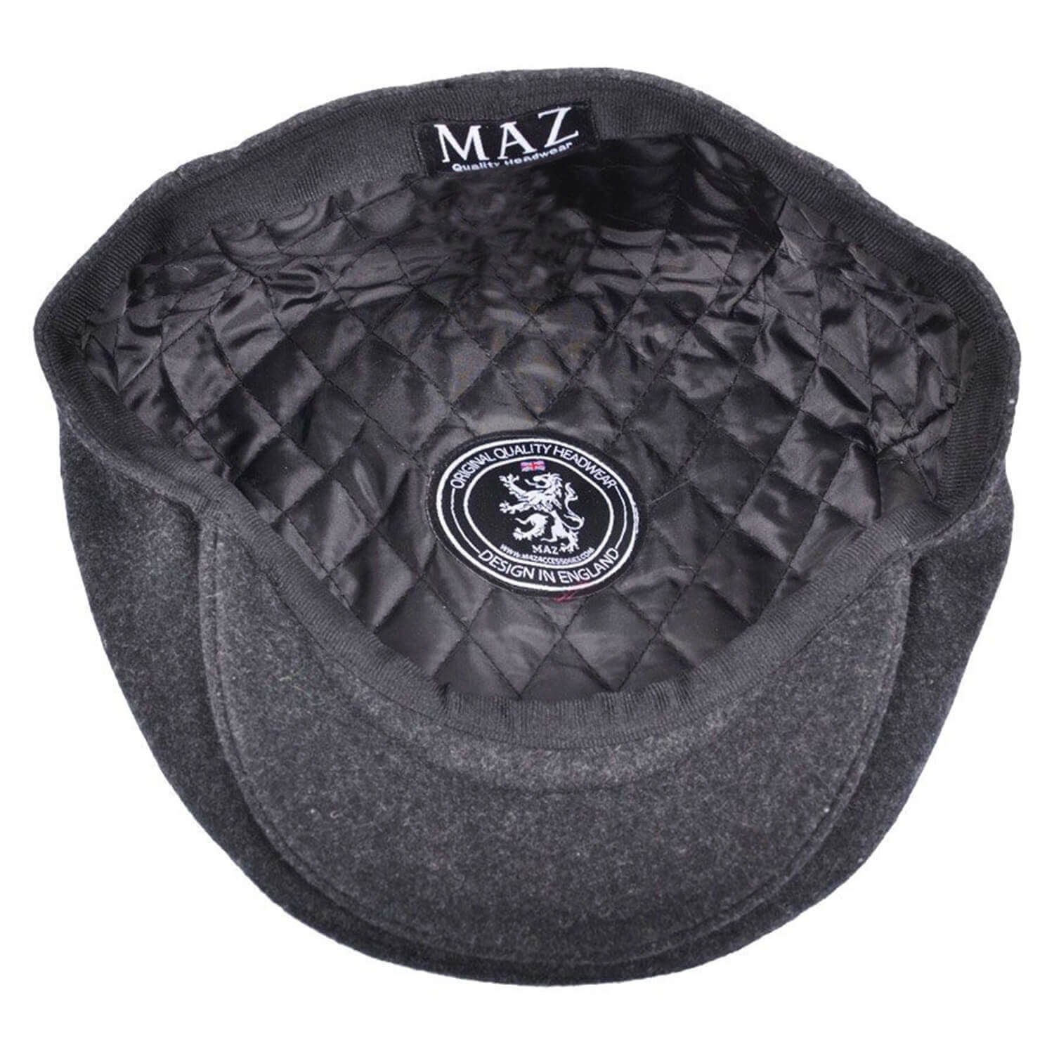 Flat Cap, Grey, Wool, Hat, Lining