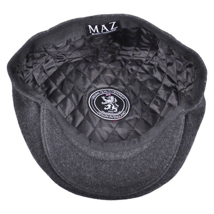 Flat Cap, Grey, Wool, Hat, Lining