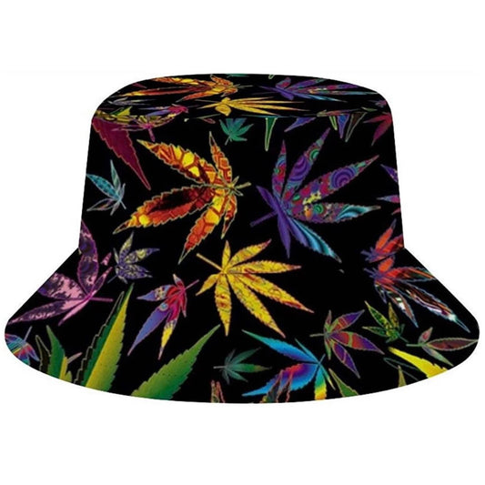 Bucket Hat, Multicoloured Leaf, Sun Hat