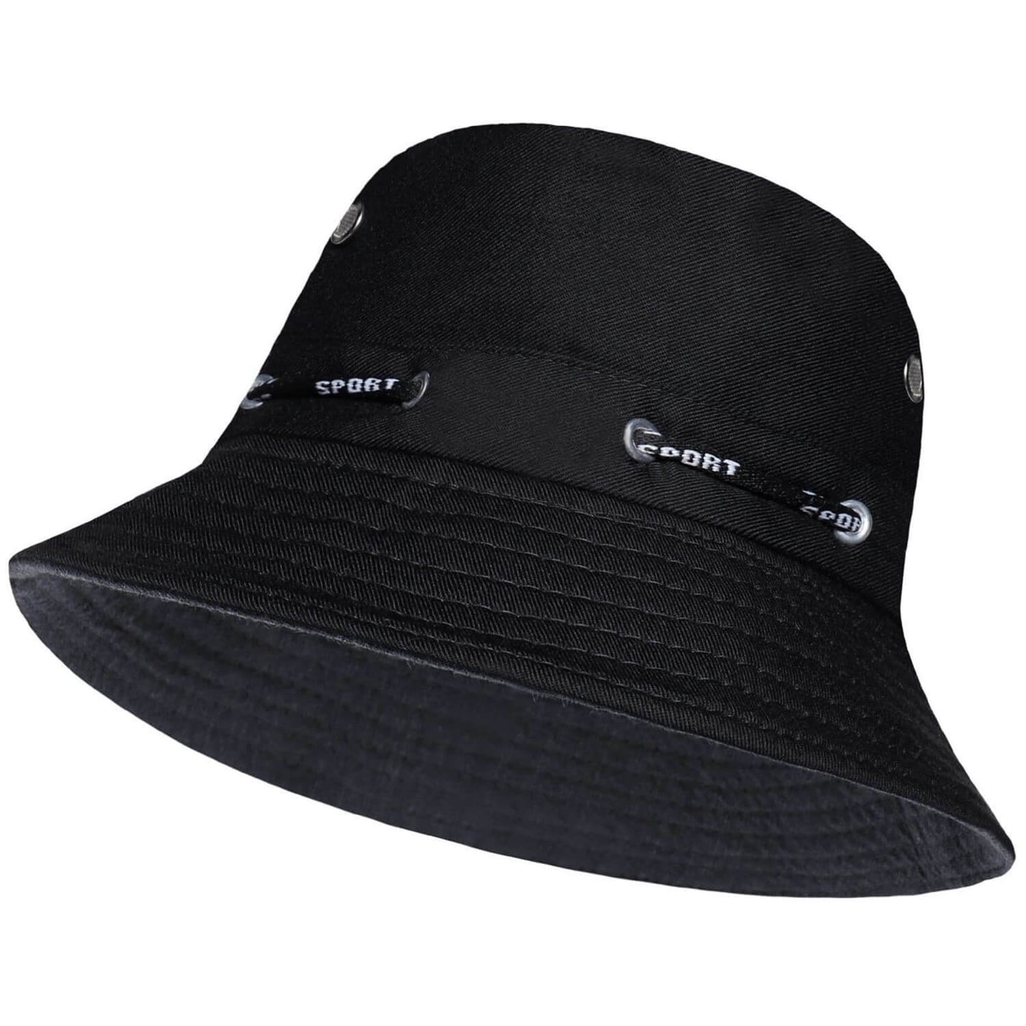 Bucket Hat, Black, Sun Hat, Side View