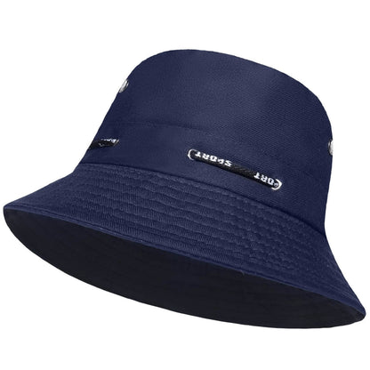 Bucket Hat, Navy Blue, Sun Hat, Side View