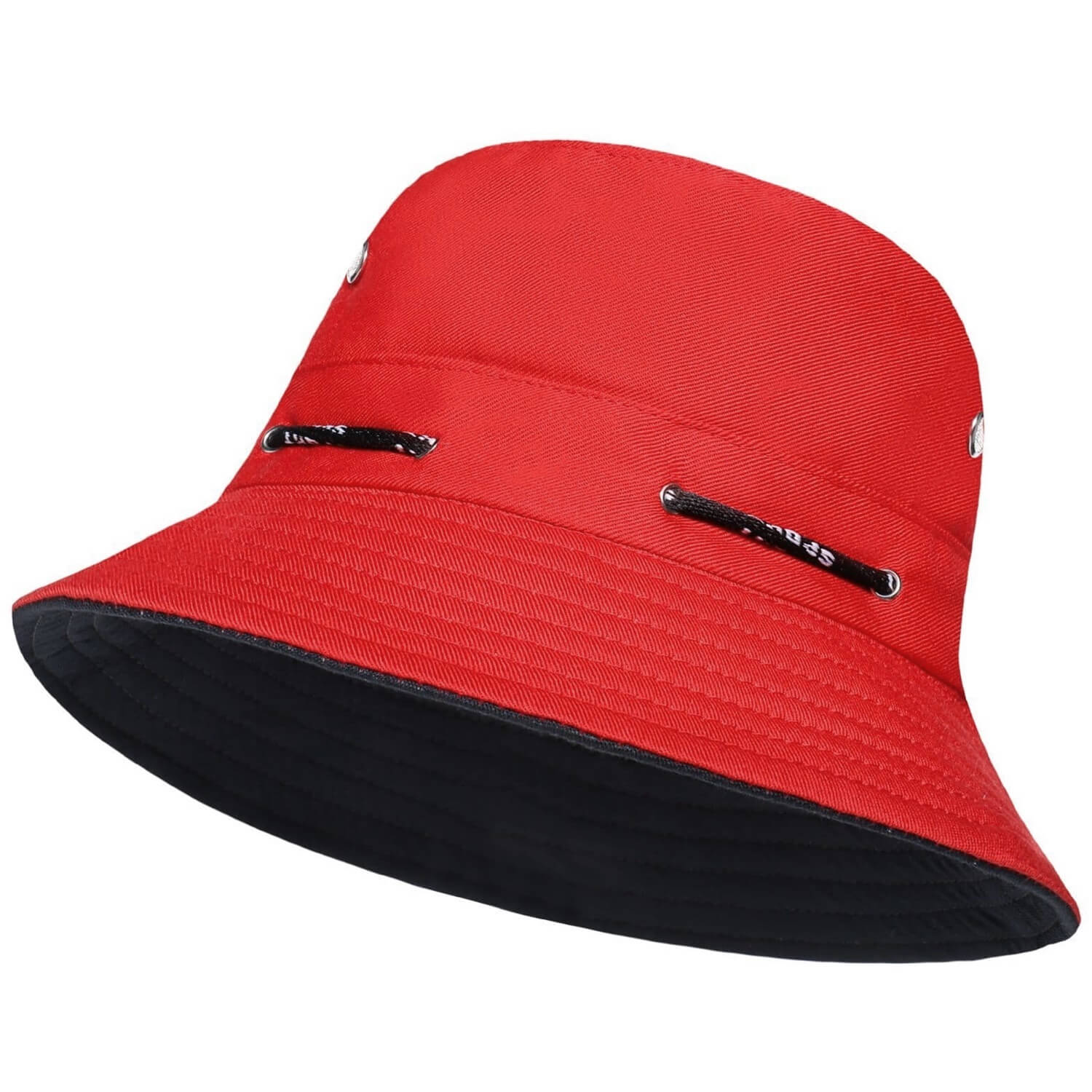 Bucket Hat, Red, Sun Hat, Side View