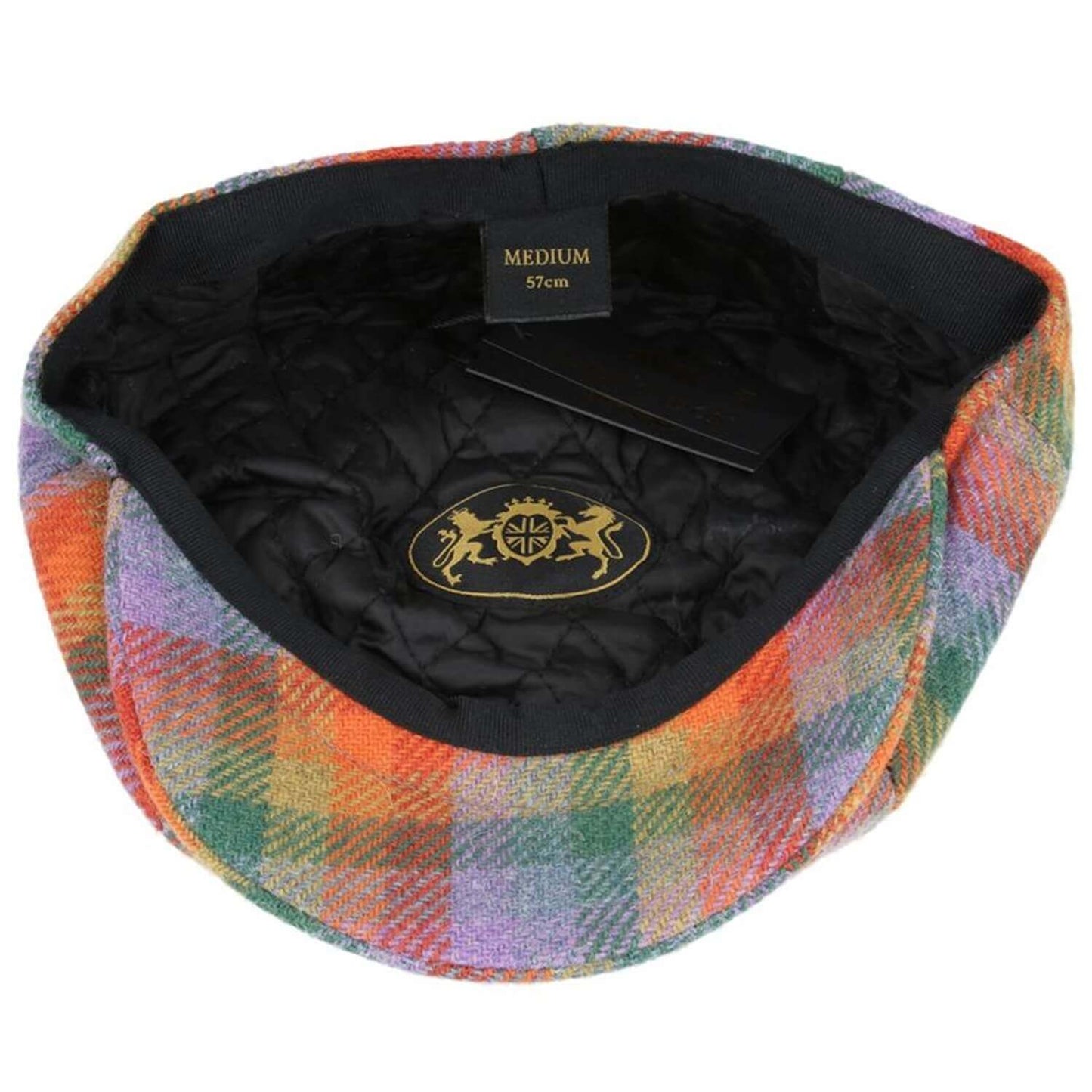 Multicolour Baker Boy Cap, lining view